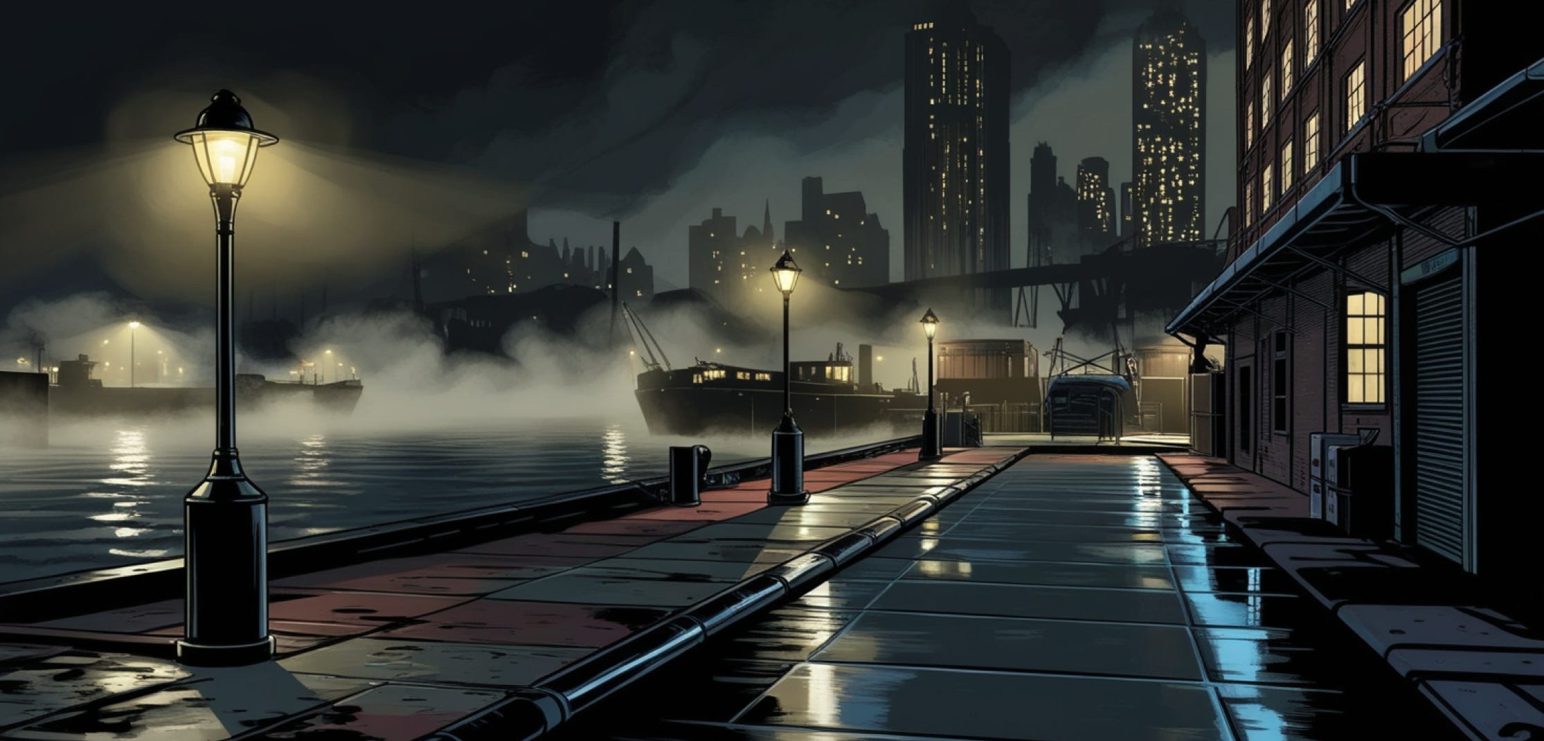 Die Docks von New York  im Comic Stil von GTA 