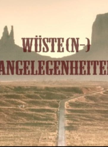 Cover "Wüstenangelegenheiten"