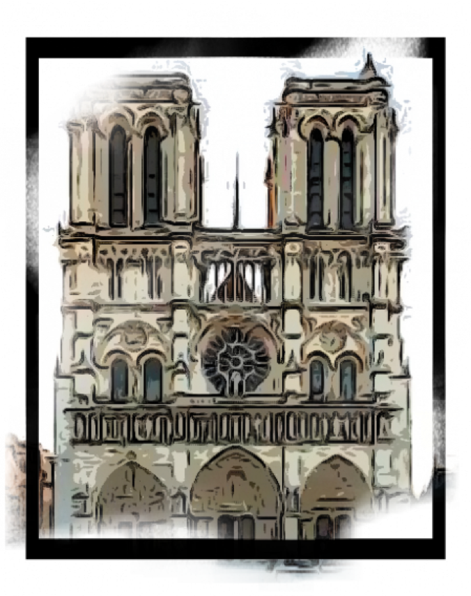 Comic-Bild Notre Dame